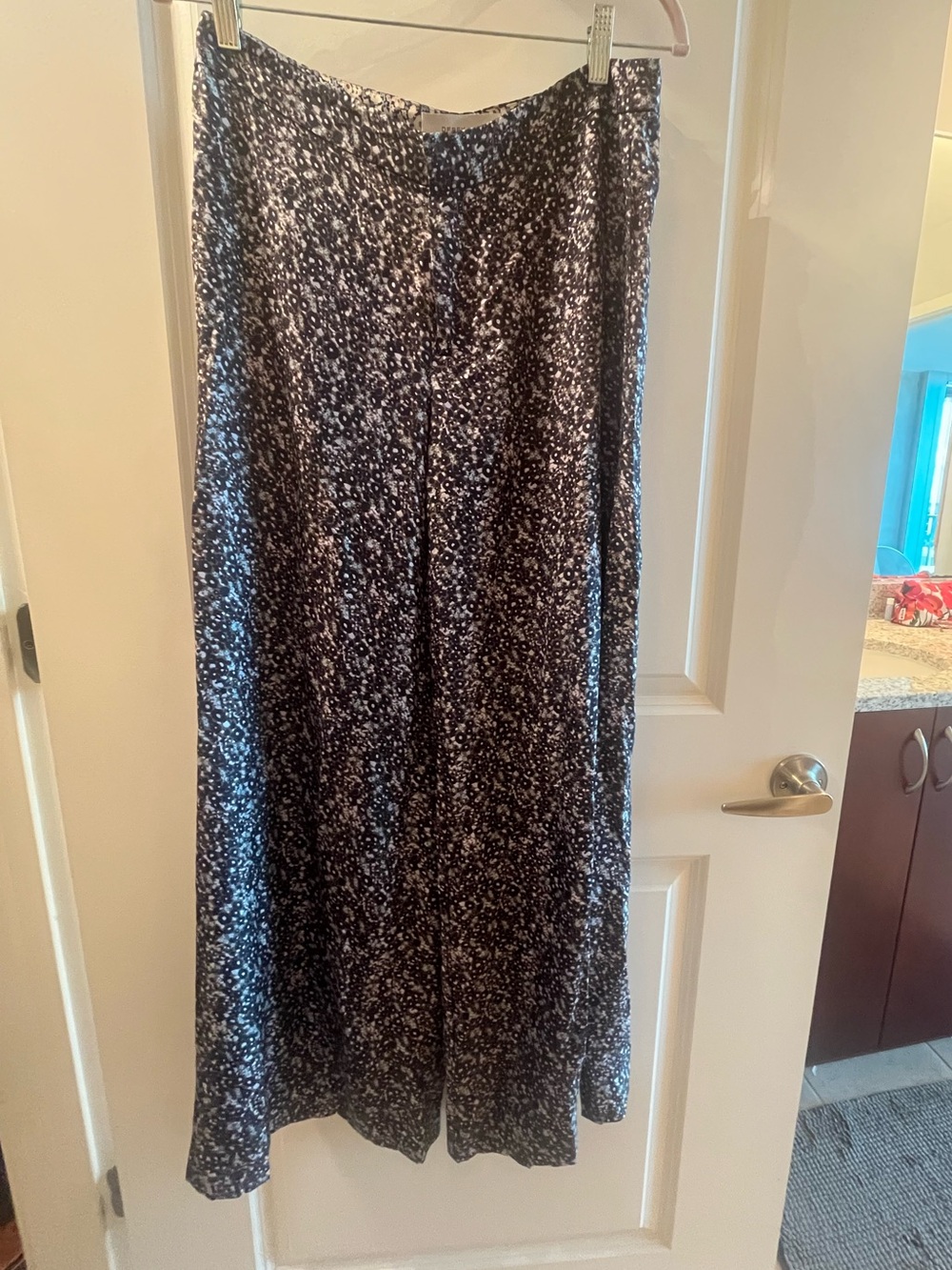 Derek Lam 10 Crosby Silk Floral Wide Leg Pants Size 6